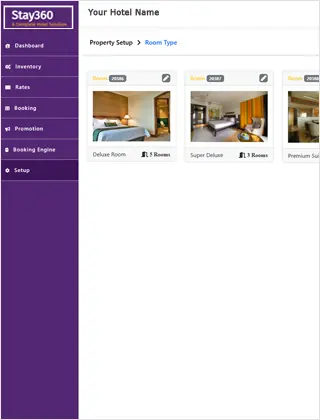 Stay360 hotel extranet system for Delhi NCR hotels
